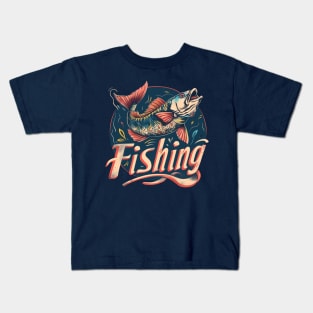 Fishing t-shirt Kids T-Shirt